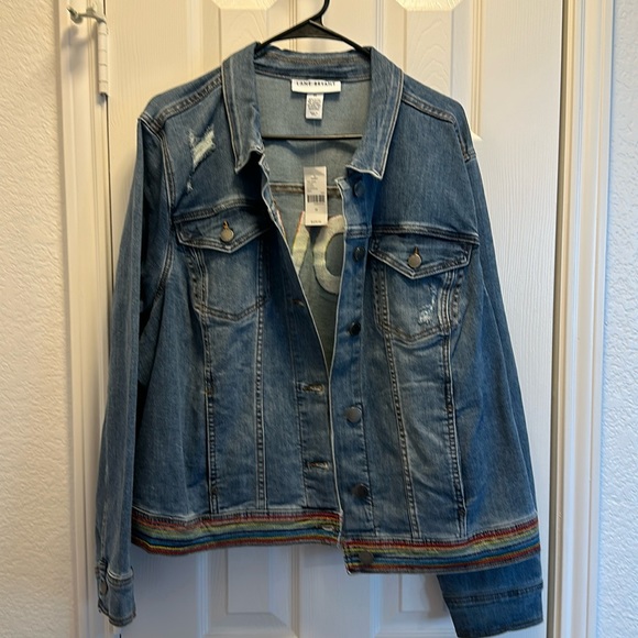 Lane Bryant Pride Jean Jacket - Picture 2 of 7